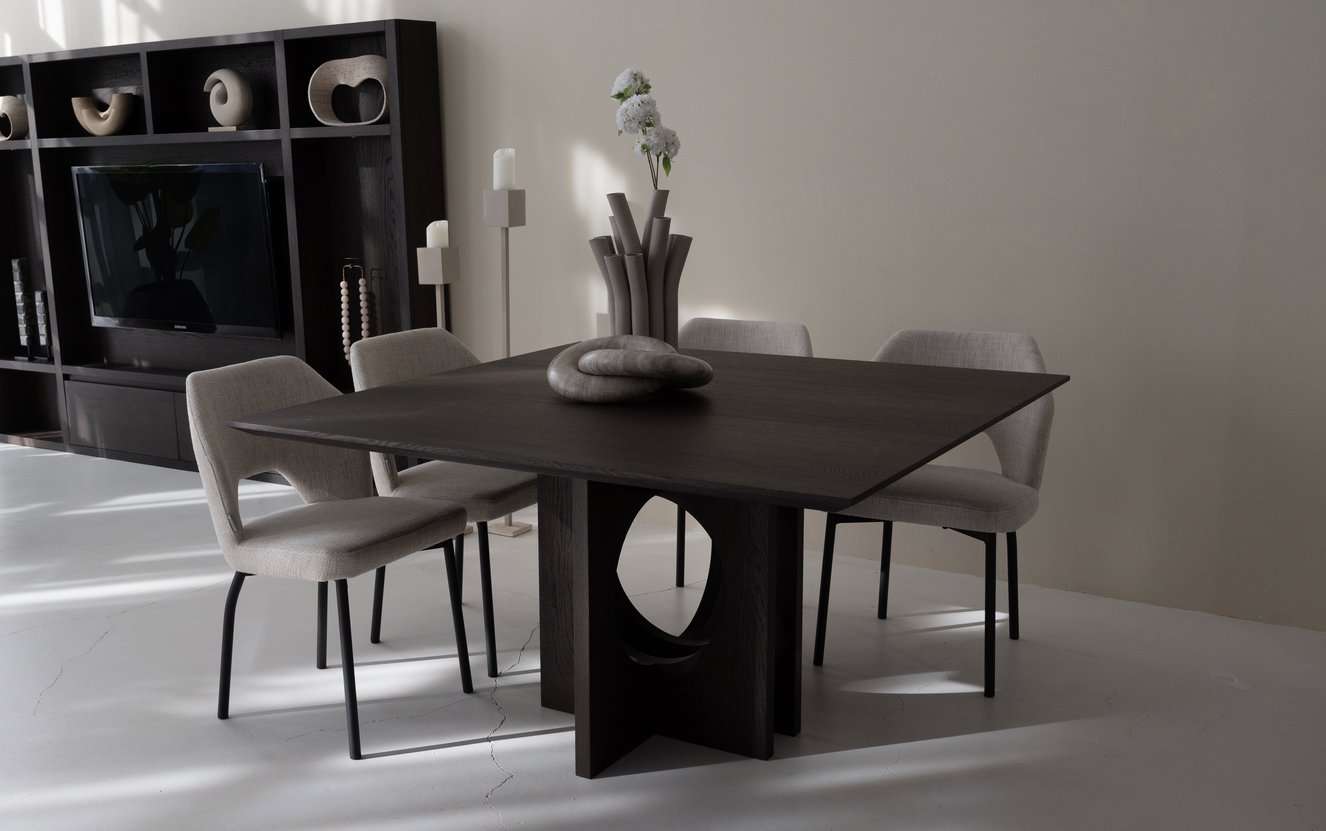 Toscana Eettafel Vierkant Eiken