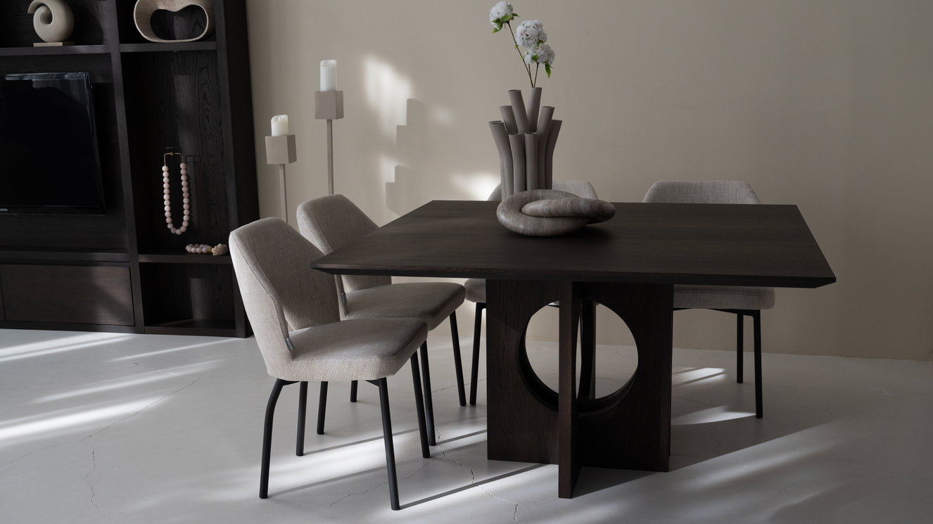 Toscana Eettafel Vierkant Eiken