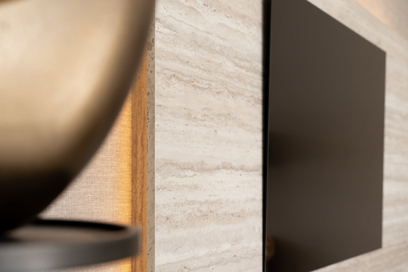 Travertin	Melamine TV-paneel