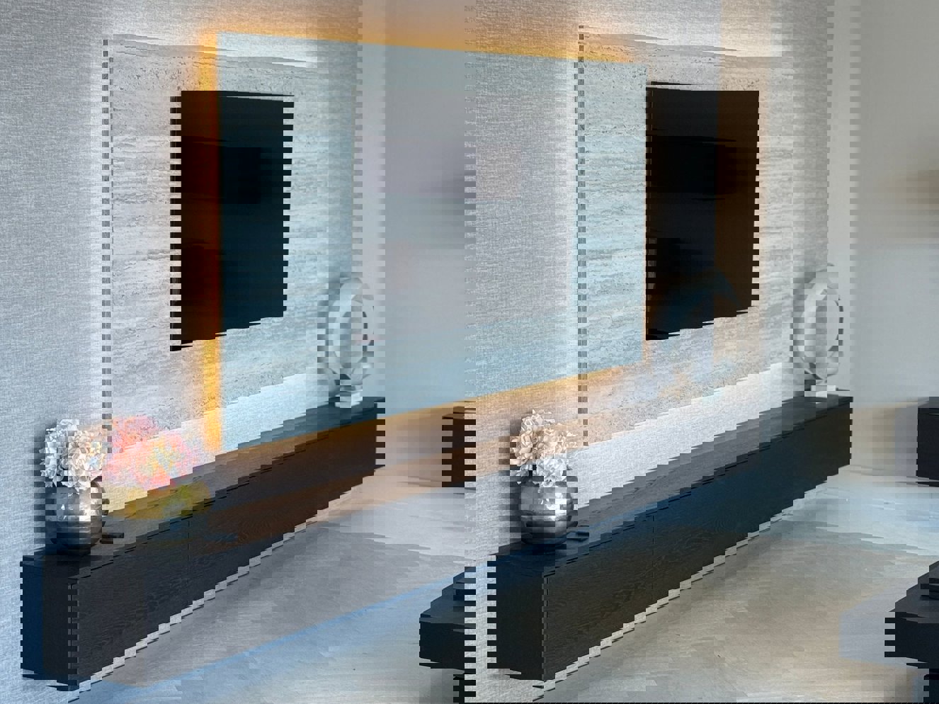 Travertin	Melamine TV-paneel