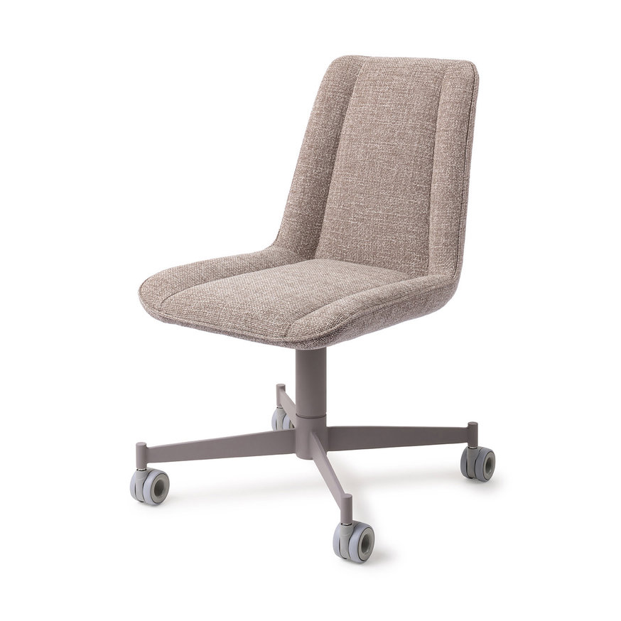 Umedo Grainy Greige Eetkamerstoel Caster Grey