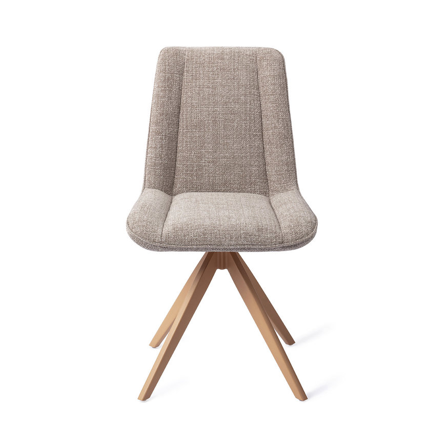 Umedo Grainy Greige Eetkamerstoel Turn Peach