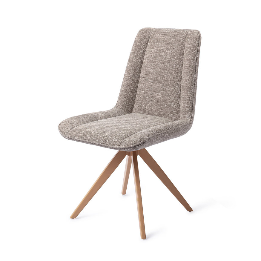 Umedo Grainy Greige Eetkamerstoel Turn Peach