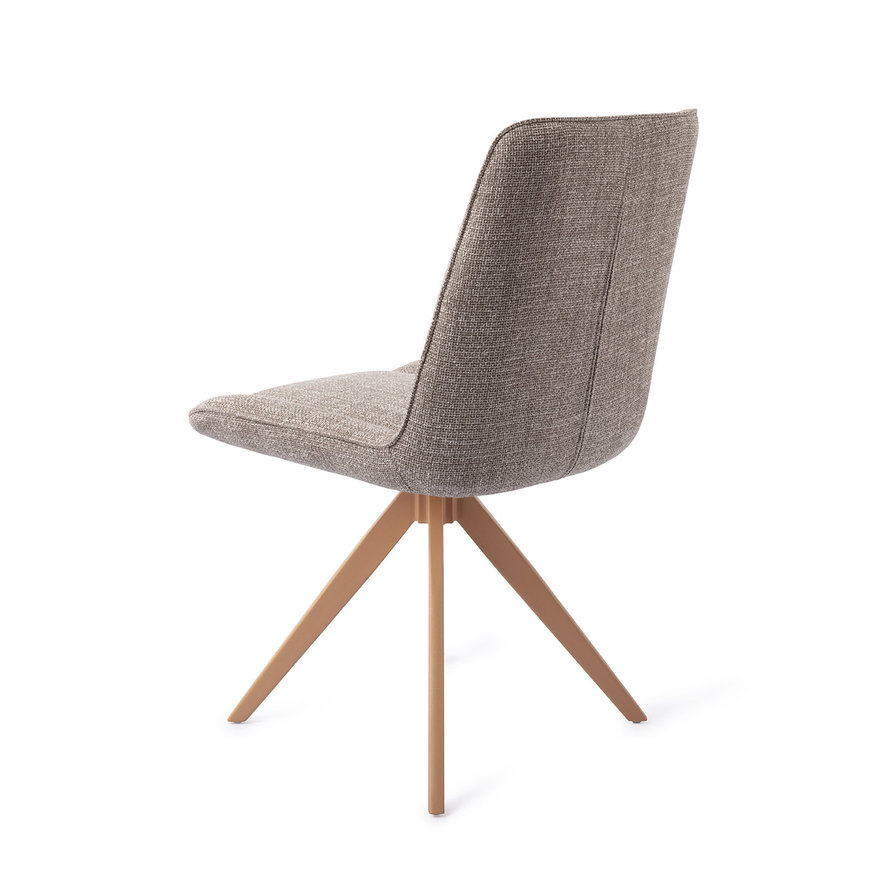 Umedo Grainy Greige Eetkamerstoel Turn Peach