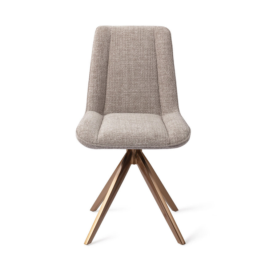 Umedo Grainy Greige Eetkamerstoel Turn Rose