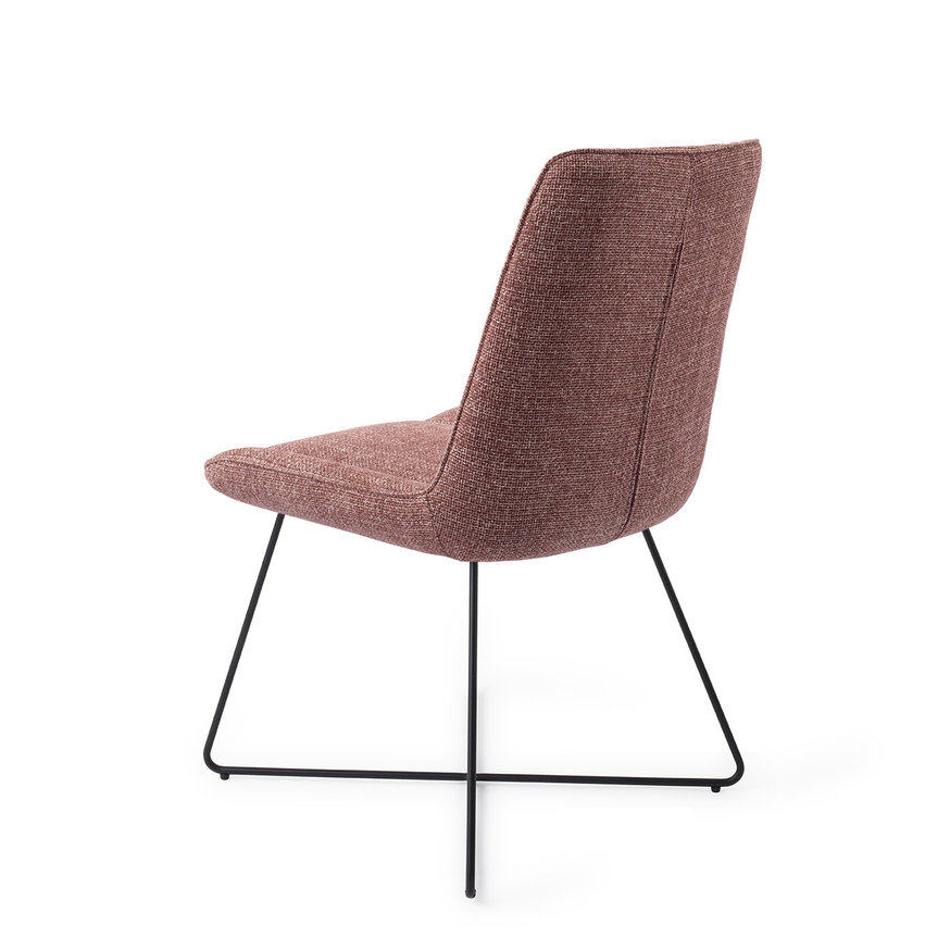 Umedo Scarlet Grain Eetkamerstoel Cross Black