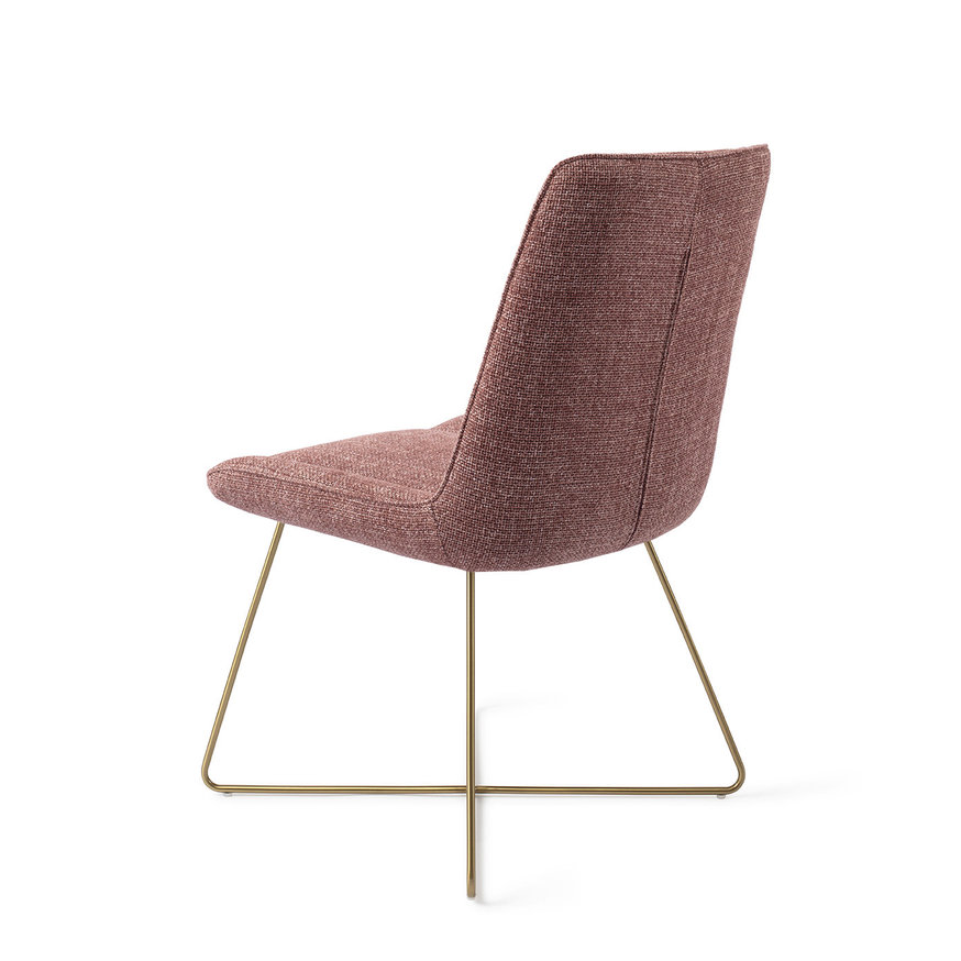 Umedo Scarlet Grain Eetkamerstoel Cross Gold