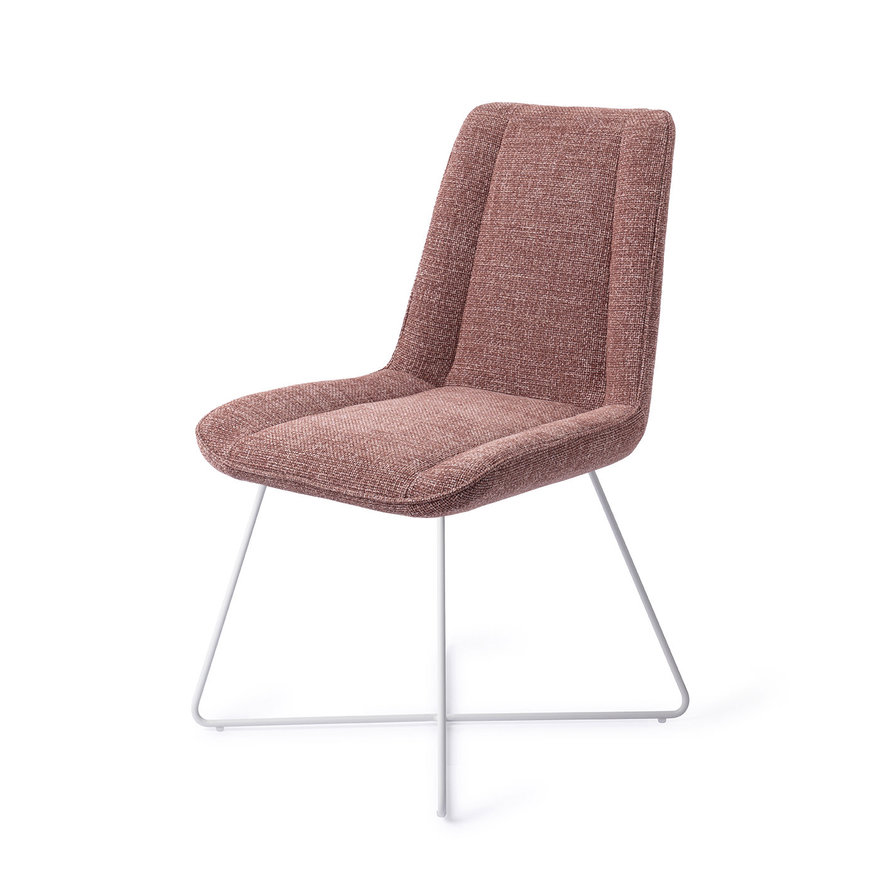 Umedo Scarlet Grain Eetkamerstoel Cross White