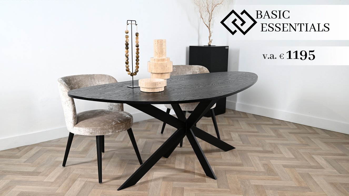 Vance Eettafel Kiezel Eiken