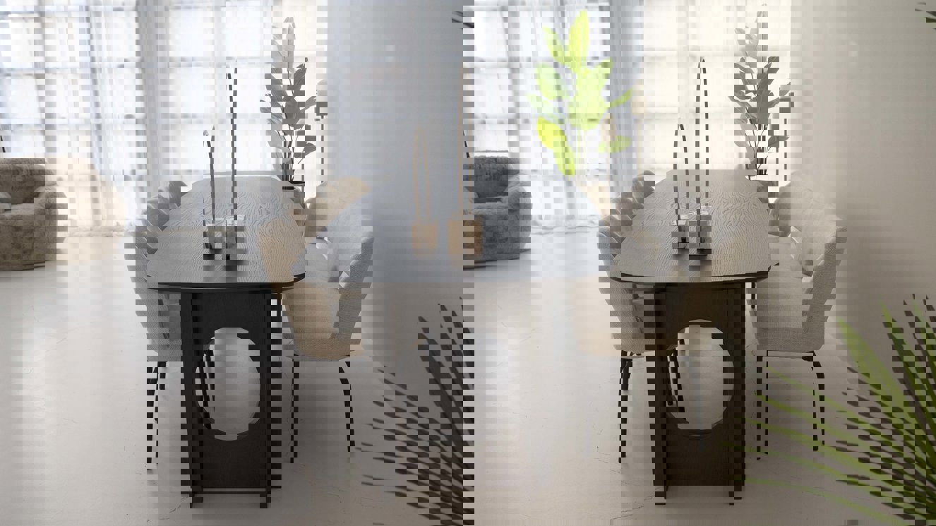 Verona Eettafel Deens	Ovaal Eiken