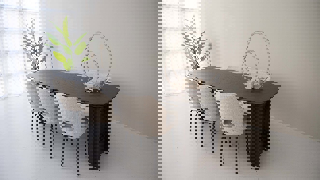 Verona Eettafel Deens	Ovaal Eiken