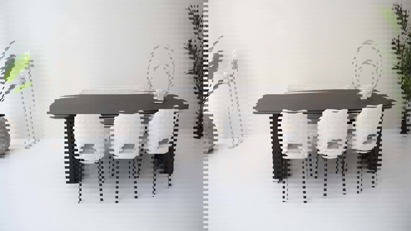 Verona Eettafel Deens	Ovaal Eiken