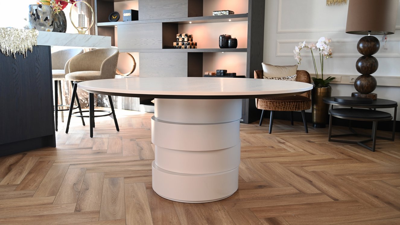 Strano Eettafel Rond Eiken