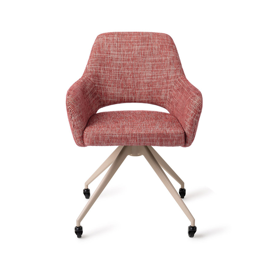 Yanai Berry Bars Eetkamerstoel Glide Beige