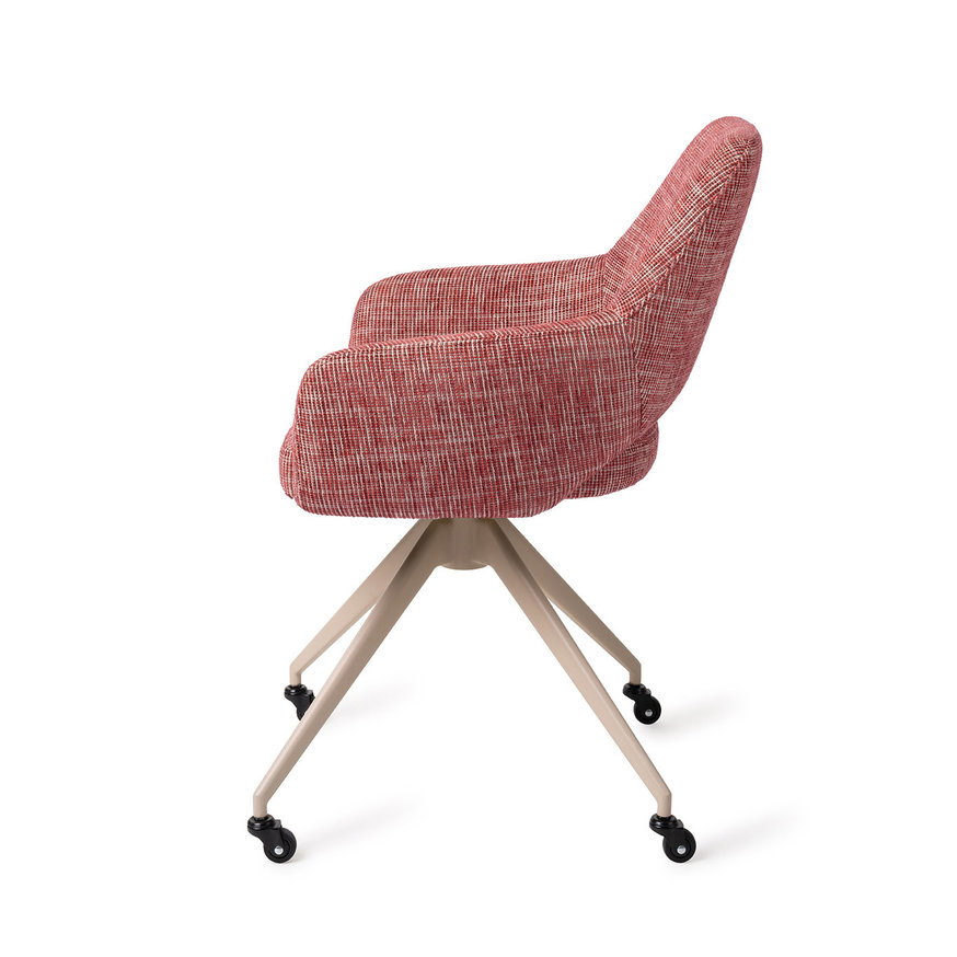 Yanai Berry Bars Eetkamerstoel Glide Beige