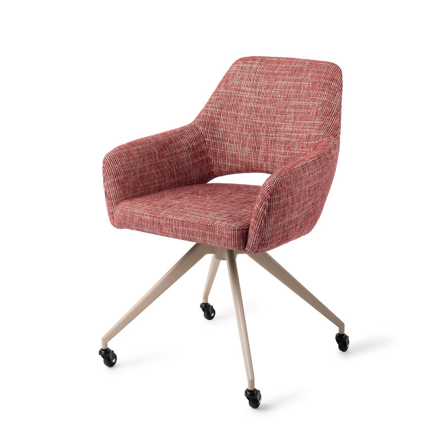 Yanai Berry Bars Eetkamerstoel Glide Beige