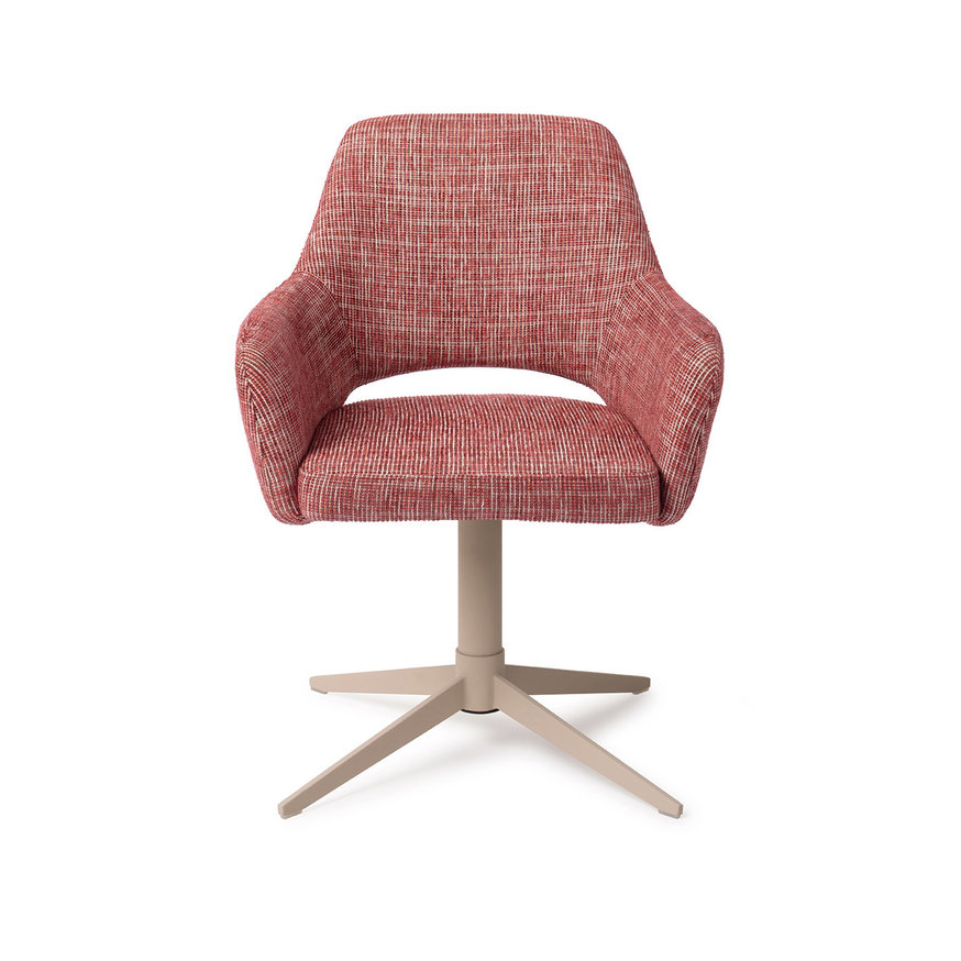 Yanai Berry Bars Eetkamerstoel Quad Beige