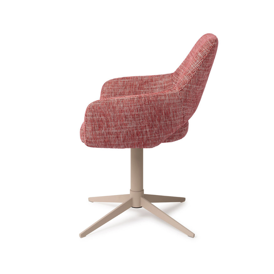 Yanai Berry Bars Eetkamerstoel Quad Beige