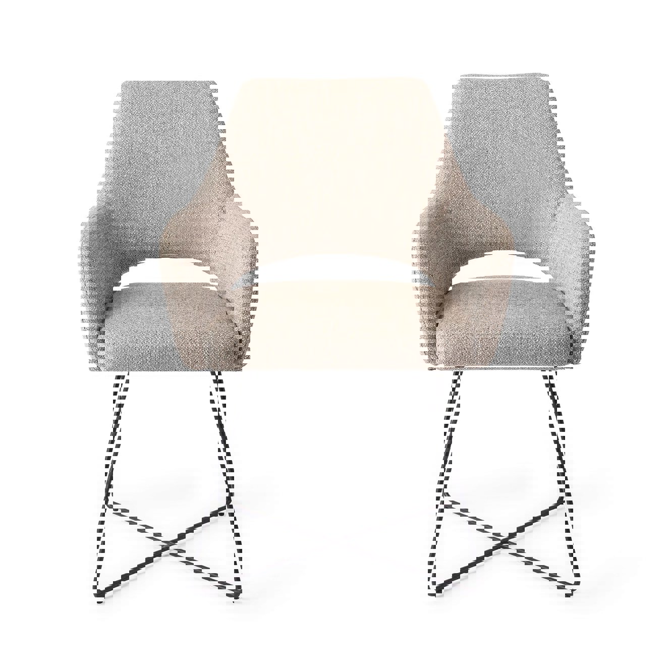 Yanai Biscuit Beach Eetkamerstoel Cross Black