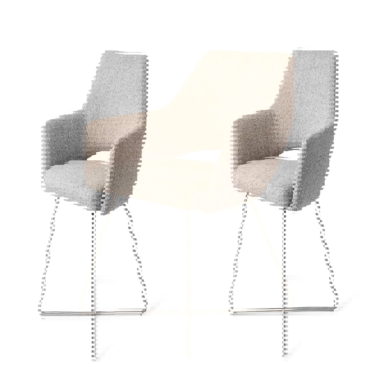 Yanai Biscuit Beach Eetkamerstoel Cross Steel