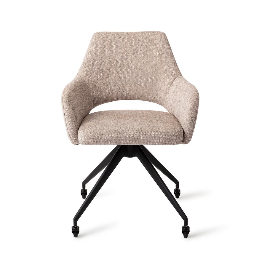 Yanai Biscuit Beach Eetkamerstoel Glide Black