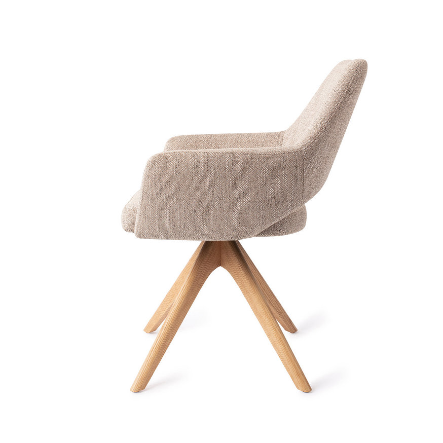 Yanai Biscuit Beach Eetkamerstoel Revolve Oak Natural