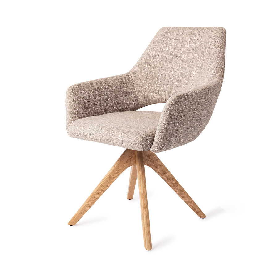Yanai Biscuit Beach Eetkamerstoel Revolve Oak Natural