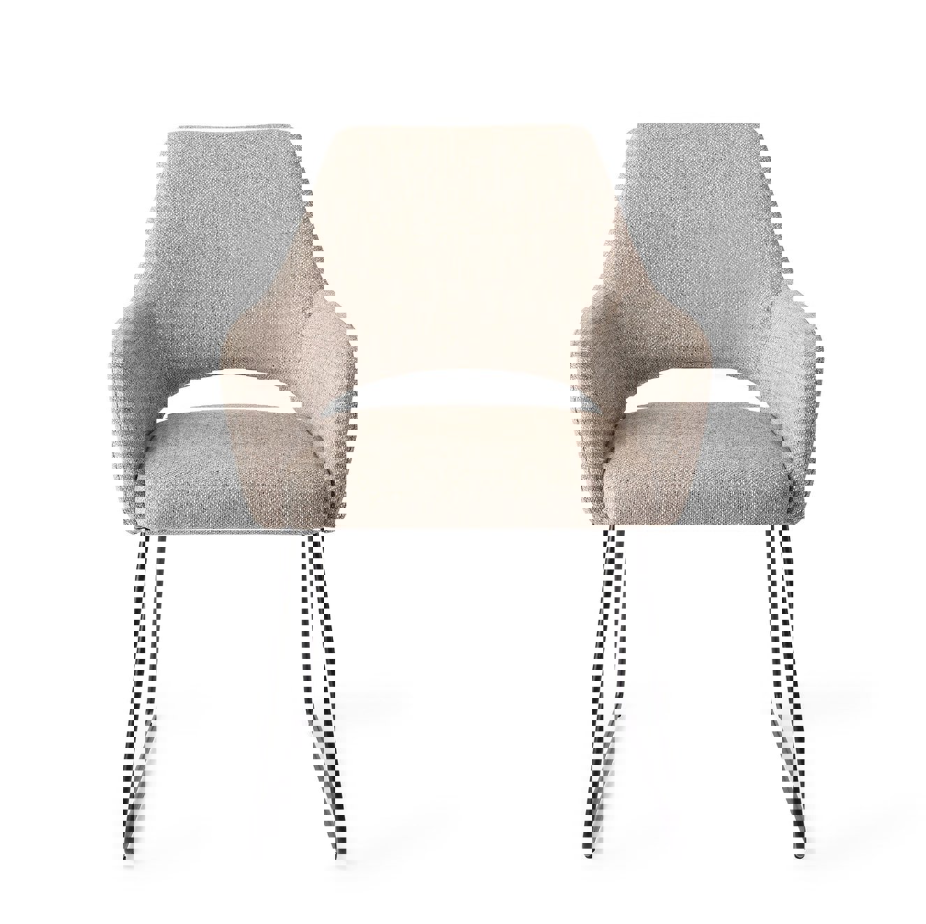 Yanai Biscuit Beach Eetkamerstoel Slide Black