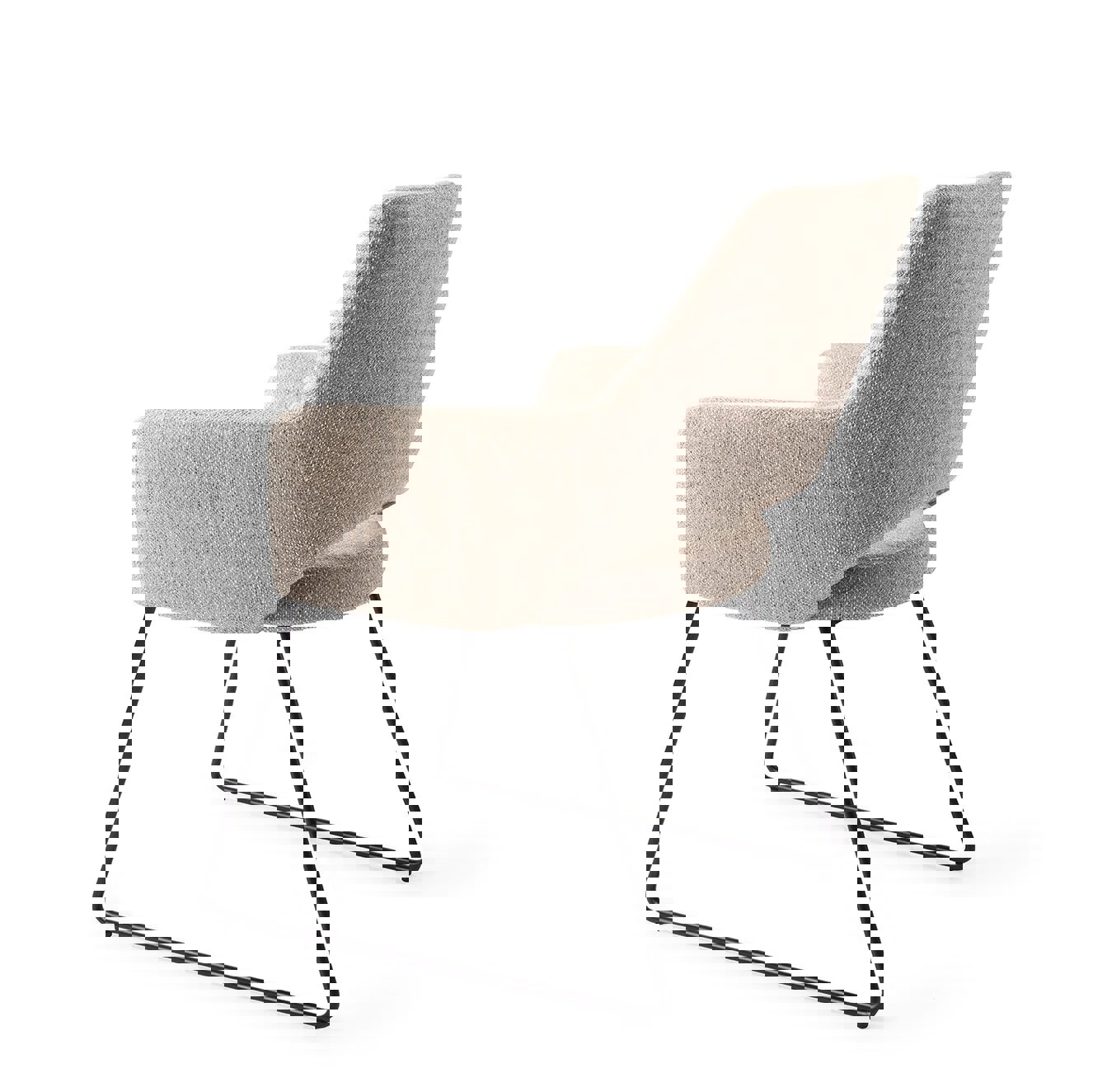 Yanai Biscuit Beach Eetkamerstoel Slide Black