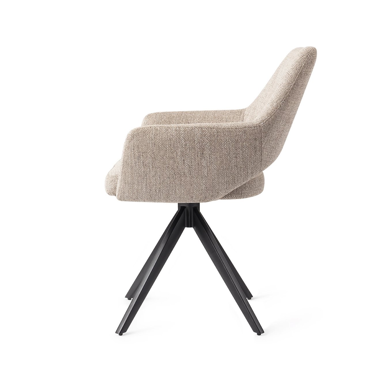 Yanai Biscuit Beach Eetkamerstoel Turn Black