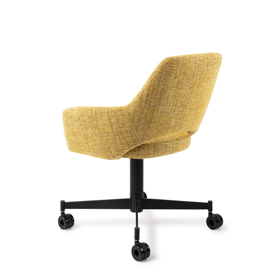 Yanai Lemon Lines Eetkamerstoel Caster Black