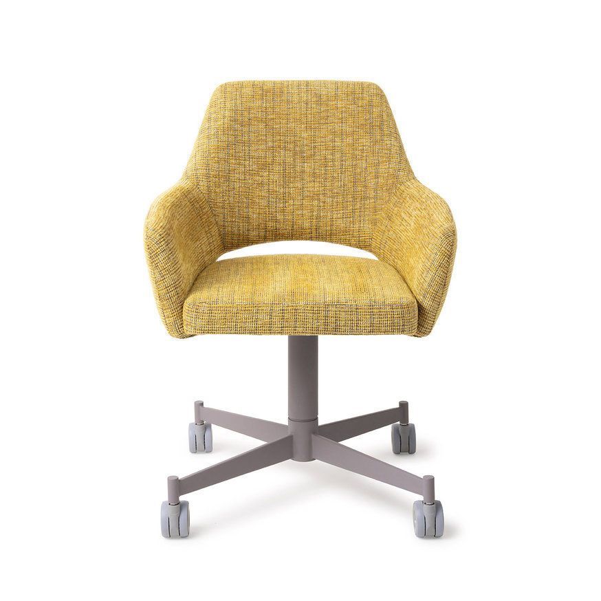 Yanai Lemon Lines Eetkamerstoel Caster Grey