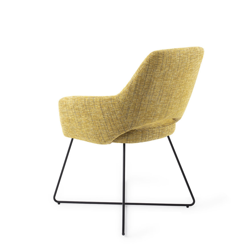Yanai Lemon Lines Eetkamerstoel Cross Black