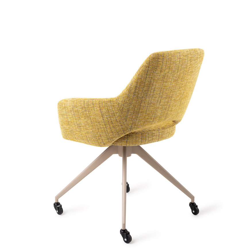 Yanai Lemon Lines Eetkamerstoel Glide Beige