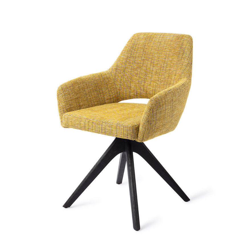 Yanai Lemon Lines Eetkamerstoel Revolve Oak Black