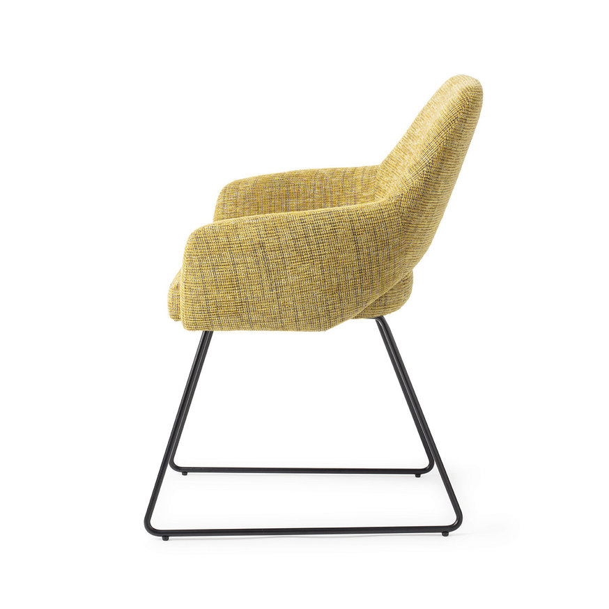 Yanai Lemon Lines Eetkamerstoel Slide Black