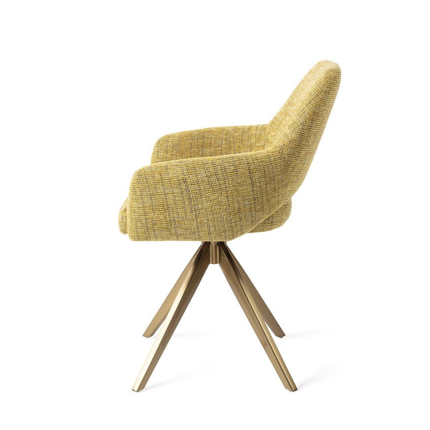 Yanai Lemon Lines Eetkamerstoel Turn Gold