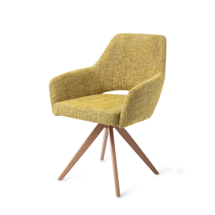 Yanai Lemon Lines Eetkamerstoel Turn Peach