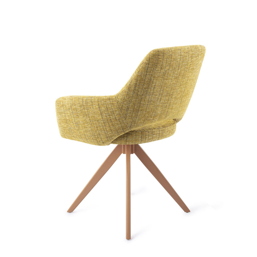 Yanai Lemon Lines Eetkamerstoel Turn Peach