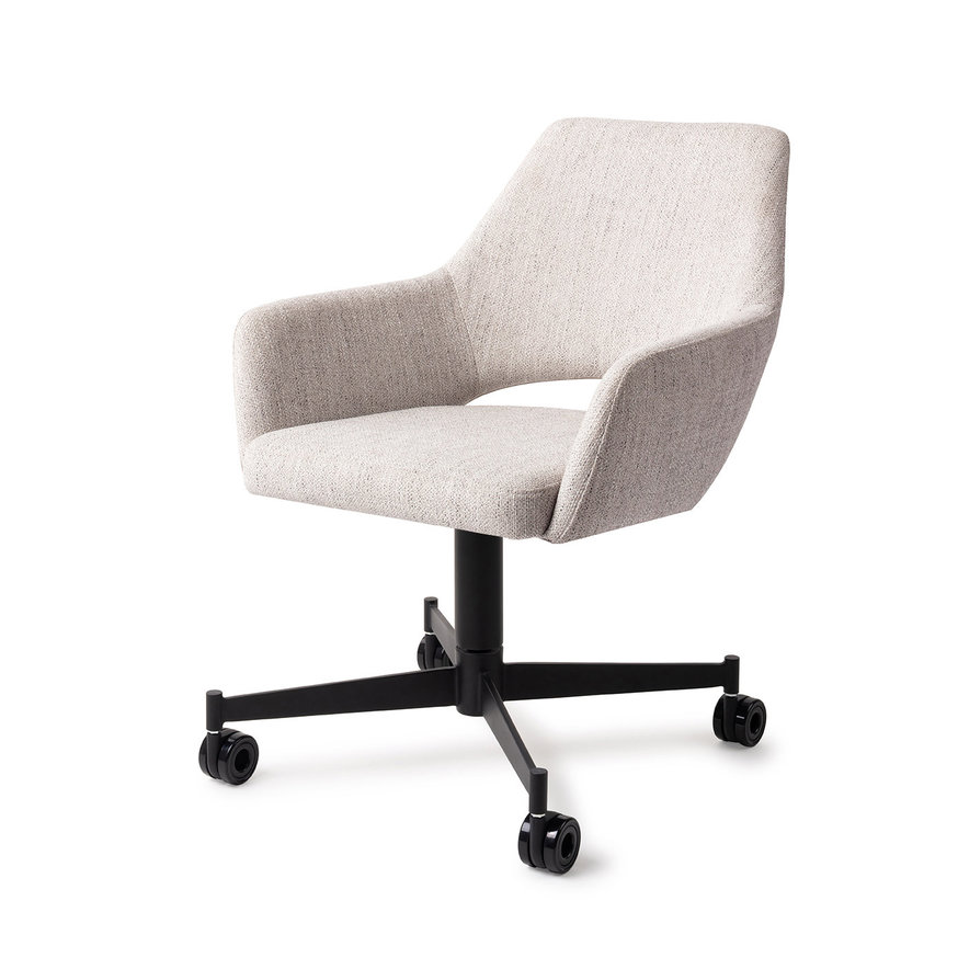 Yanai Pigeon Eetkamerstoel Caster Black