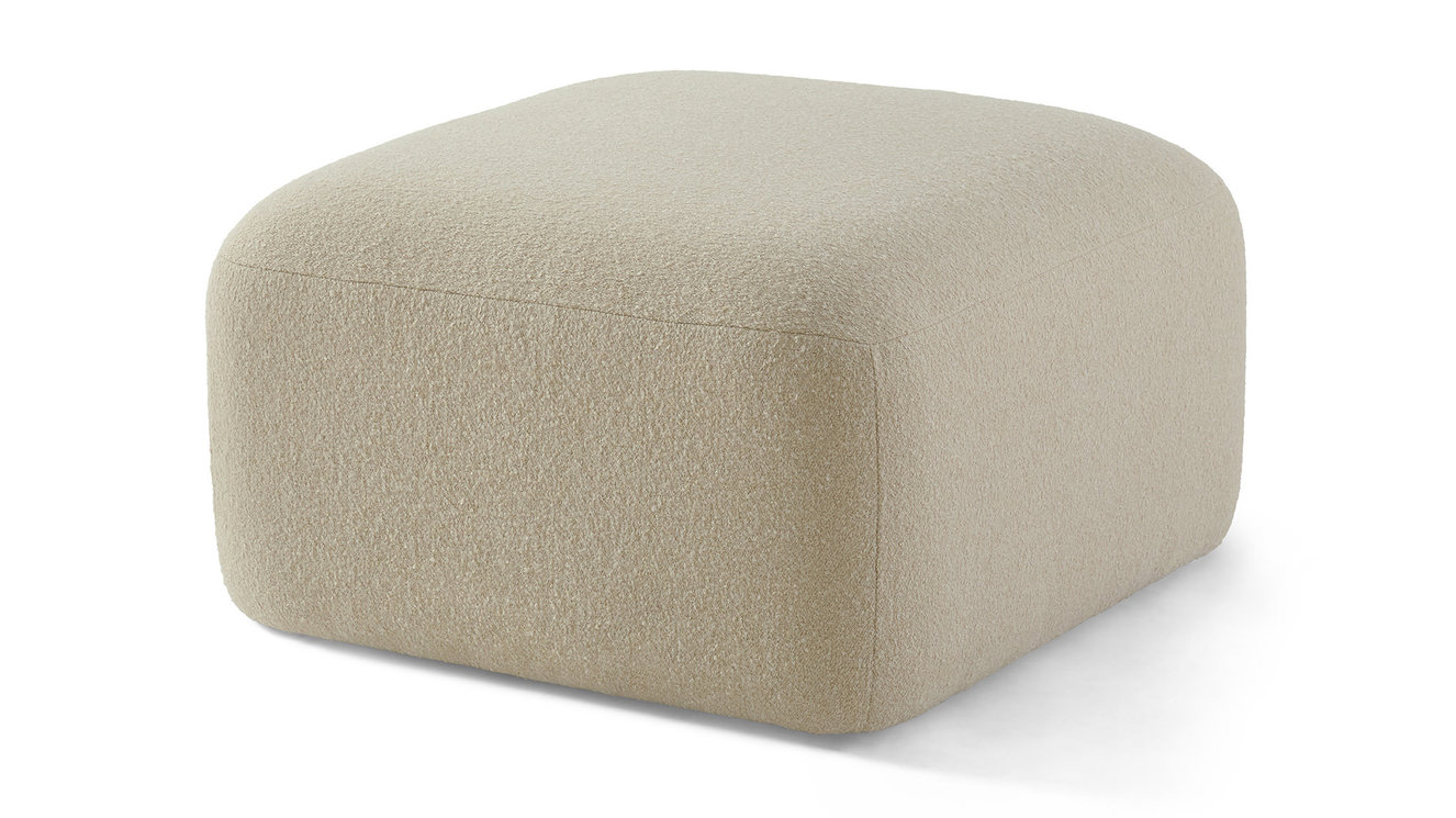 Yoshimi Cloudy Cream Bank Ottoman