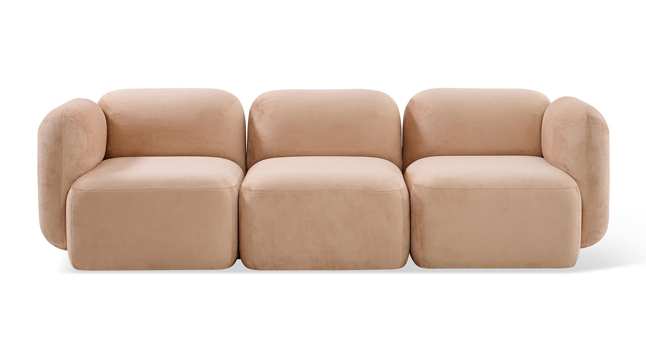 Yoshimi Pink Poise Bank corner L + middle + corner R