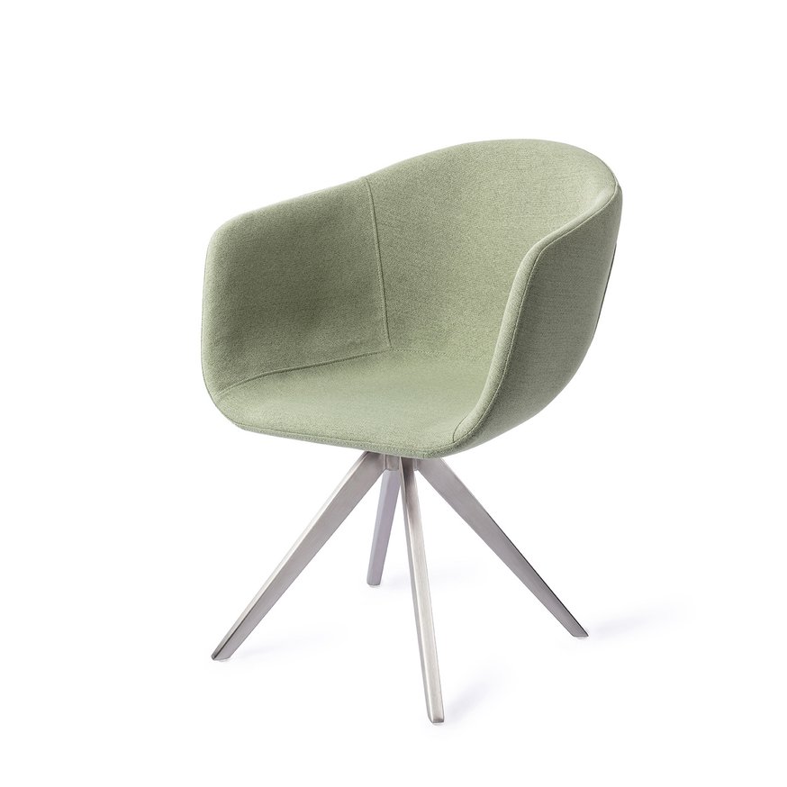 Yuni Jade Emperor Eetkamerstoel Turn Steel