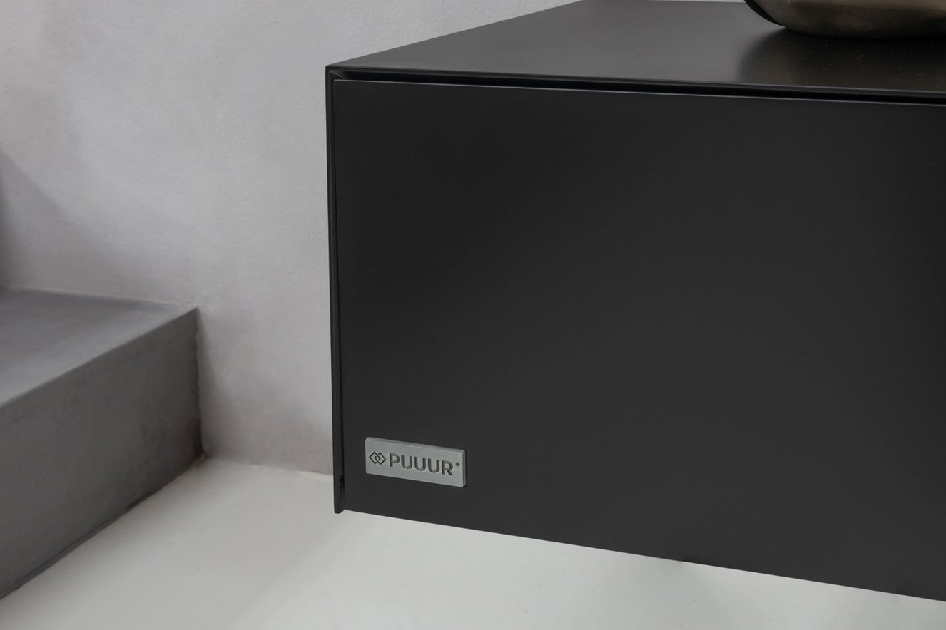 Tv-Meubel	Zyan 1 Klep MDF met Eiken Vak