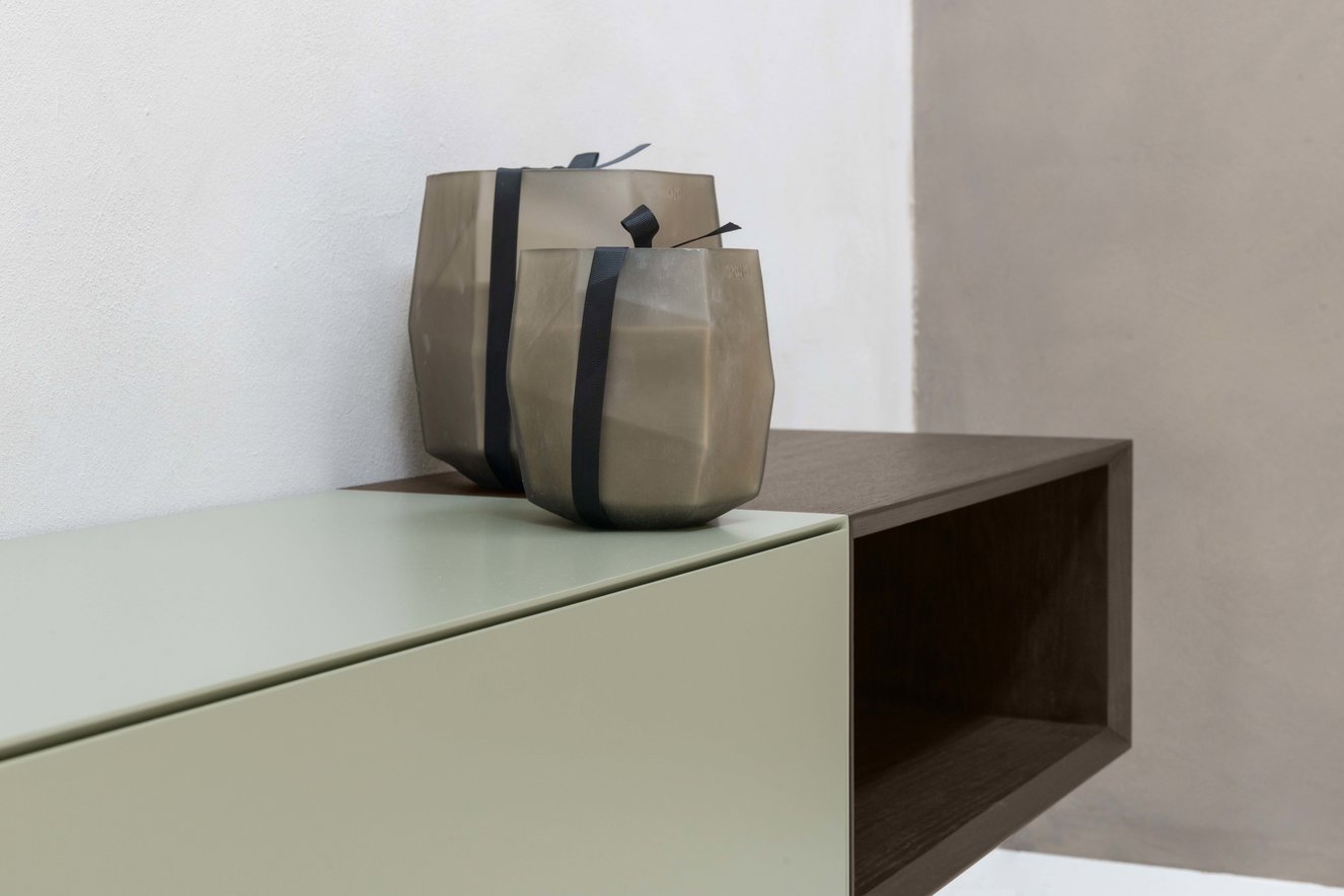 Tv-Meubel	Zyan 2 Kleppen MDF met Eiken vak