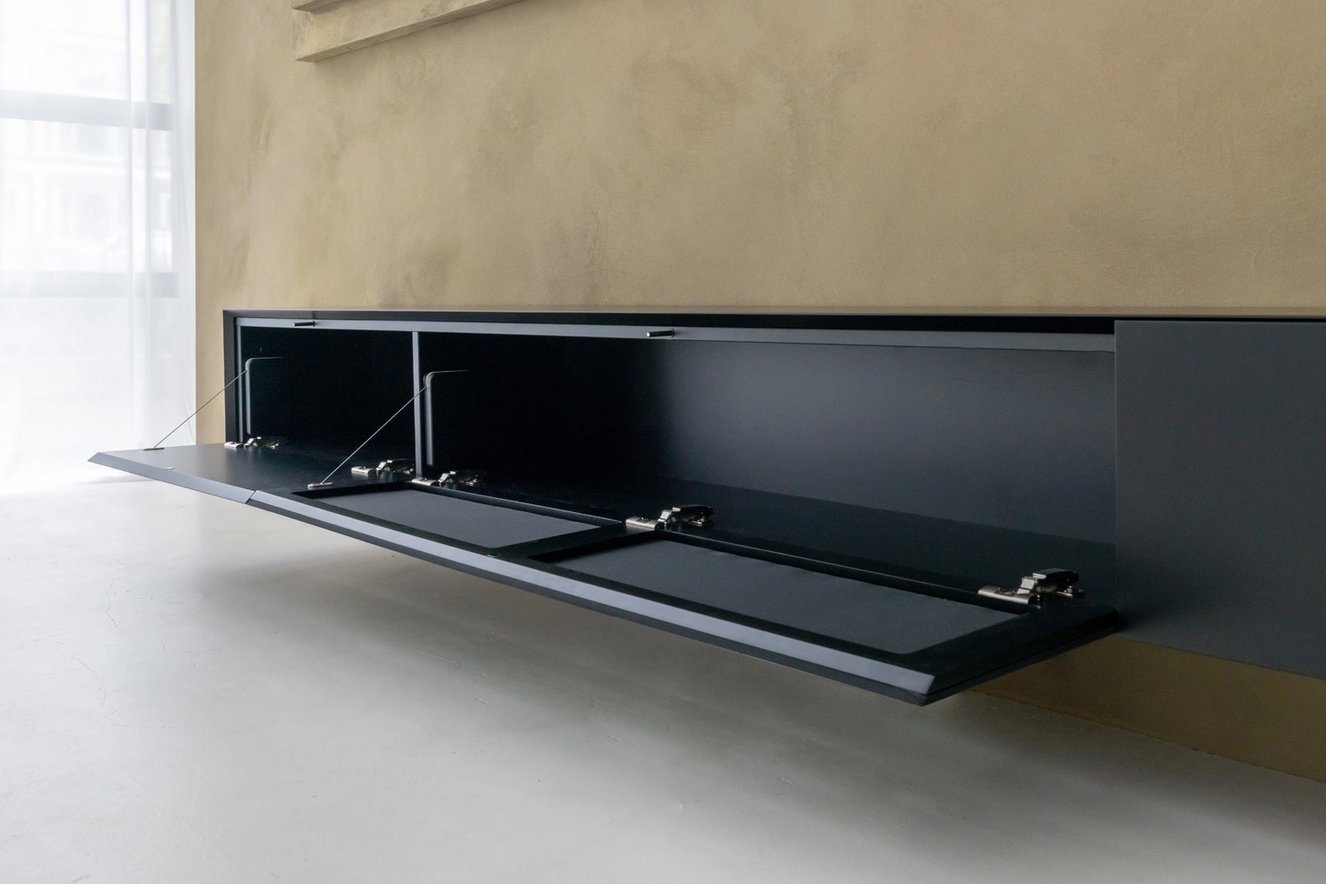 Tv-Meubel	Zyan 3 Kleppen met Speakerdoek