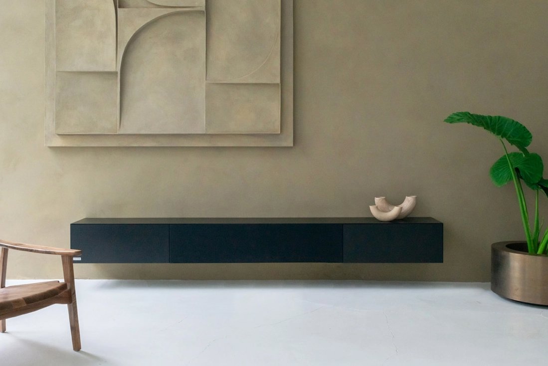 Tv-Meubel	Zyan 3 Kleppen met Speakerdoek