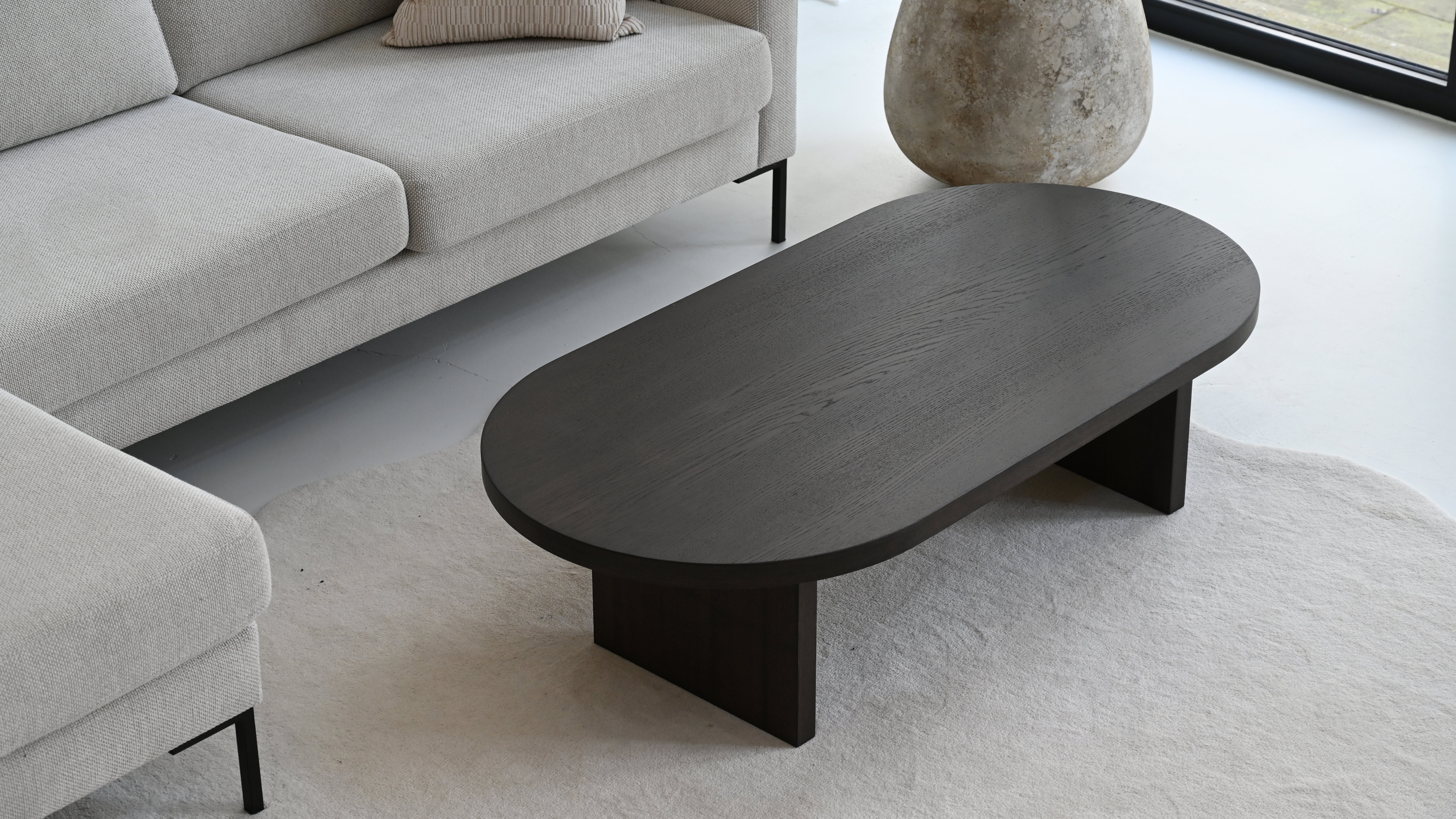 Roma Salontafel Half Ovaal | Eiken