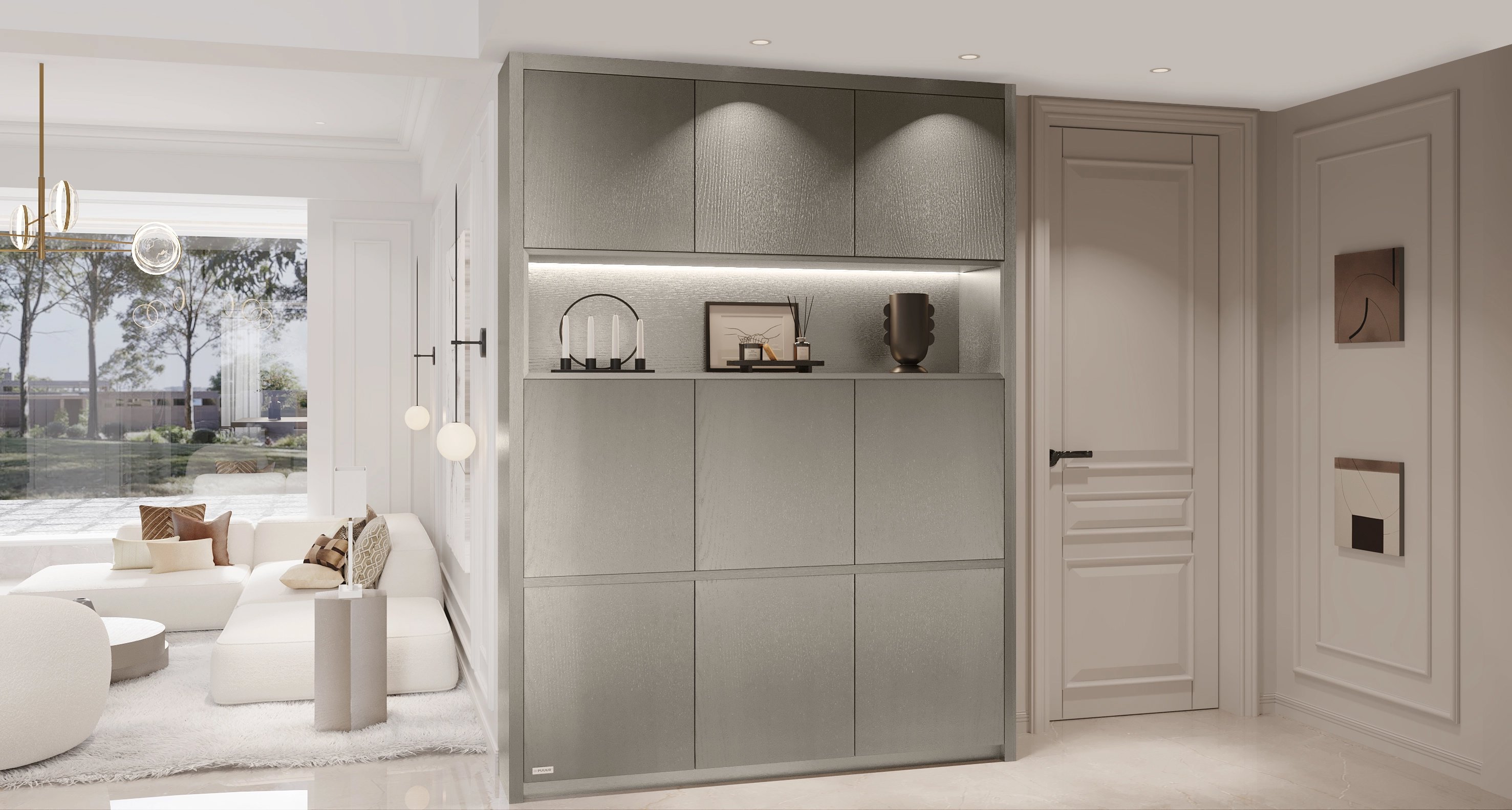 Lexington Vakkenkast King-size 170-220	cm Eiken