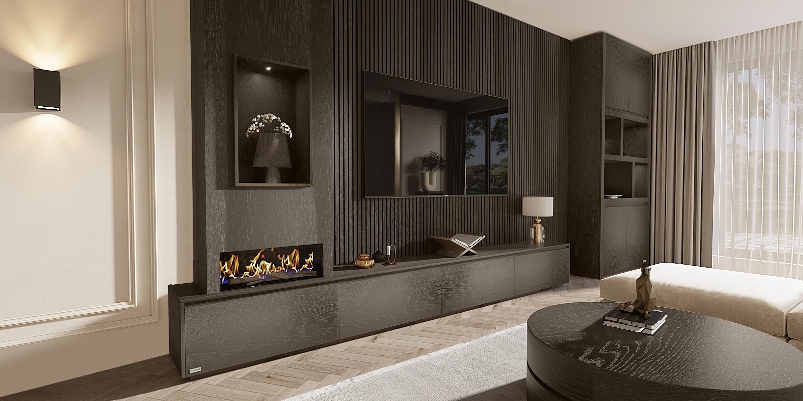 Mason TV-Meubel 4-kleppen Chimney Grand